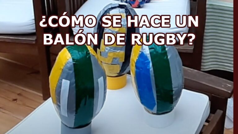 ¡Haz tu propio balón de rugby en casa en 6 pasos!