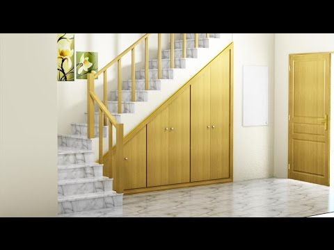 Aprovecha el espacio: Crea un mueble debajo de la escalera
