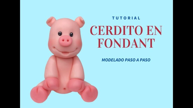 Descubre cómo crear un tierno cerdito de fondant en 5 pasos