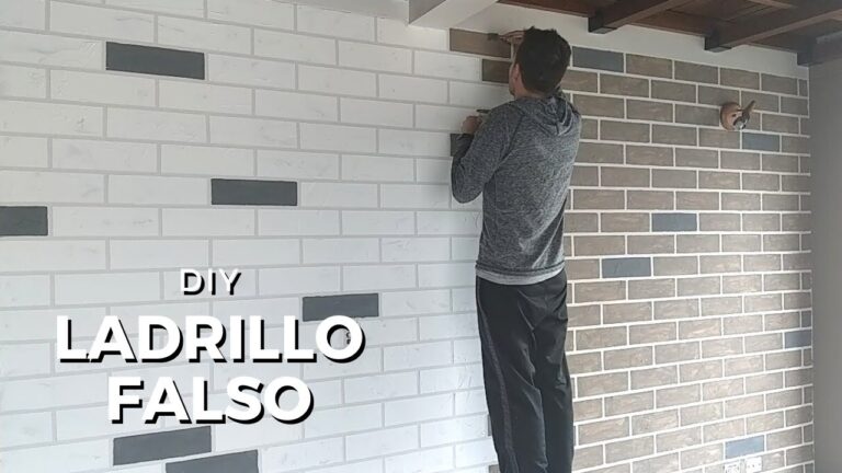 Crea una pared de ladrillo falsa en 5 pasos fáciles