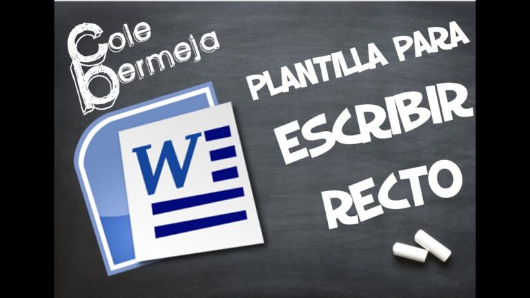 Truco infalible: plantilla para escribir recto en segundos
