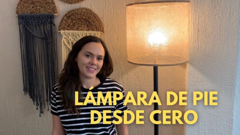 ¡Descubre cómo hacer una lámpara de pie sencilla en casa!