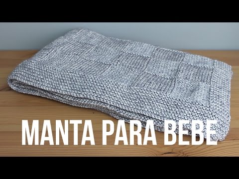 Aprende a hacer una colcha de beb&eacute; con dos agujas en casa