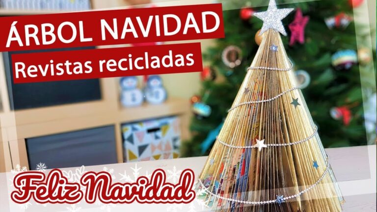 Crea un &aacute;rbol de Navidad ecol&oacute;gico con revistas: &iexcl;Sigue estos pasos!