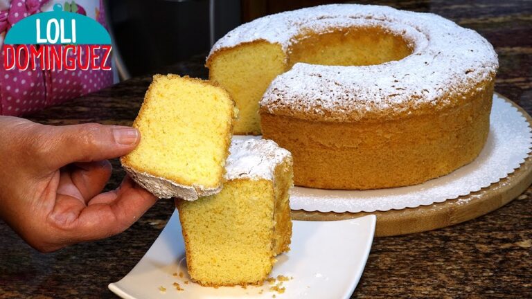 Delicioso y esponjoso bizcochuelo con maizena, ¡aprende cómo hacerlo en casa!