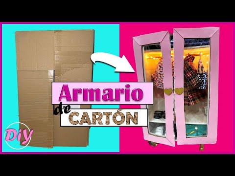 Transforma una caja de cartón en un armario increíblemente útil