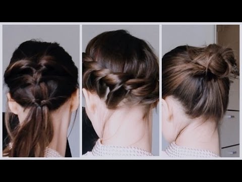 Consigue un elegante moño con pelo corto en minutos