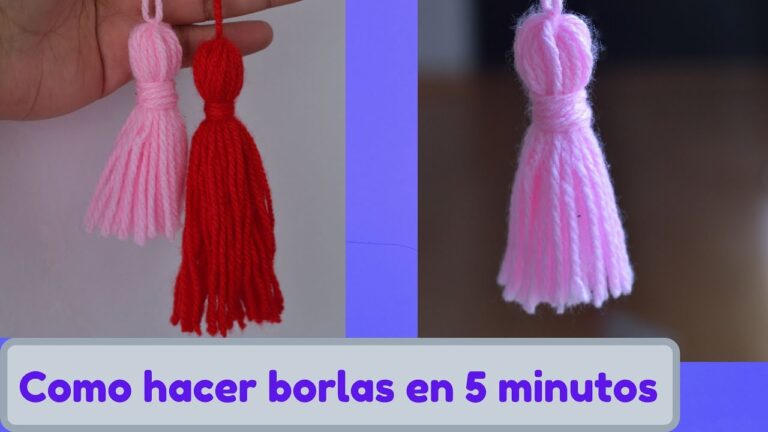 Crea Borlas en 5 Minutos: El Método Perfecto para tus Manualidades