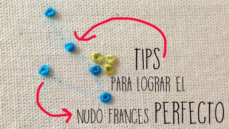 Aprende a hacer el nudo francés bordado en 5 pasos simples