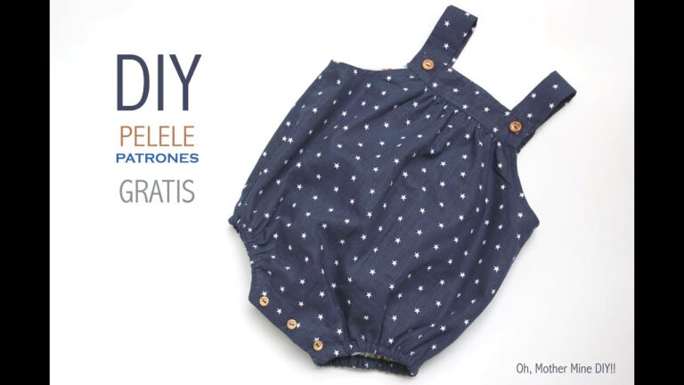 Confecciona un adorable pelele para tu bebé: ¡Aprende cómo hacerlo en tela!