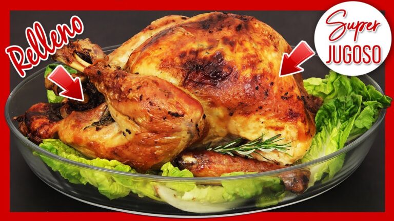 Aprende a cocinar un pavo relleno delicioso en el horno.