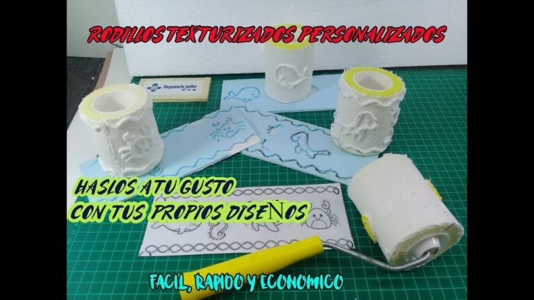Aprende a crear un rodillo texturizado casero en casa