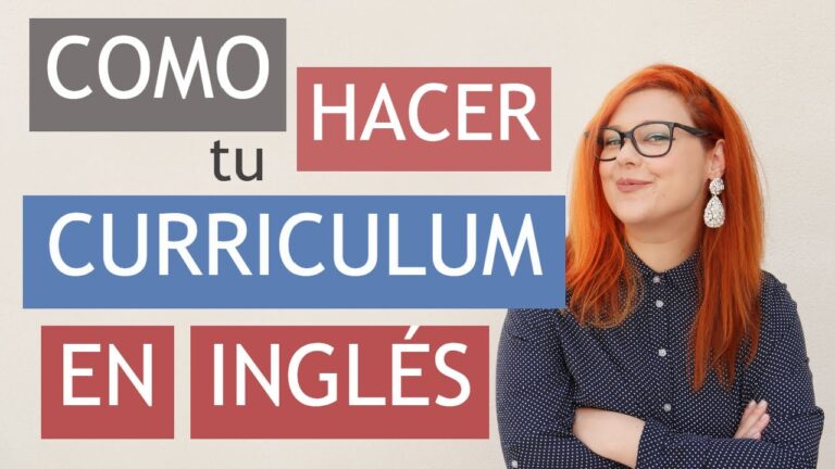 Descubre cómo crear un CV en inglés con ejemplos prácticos