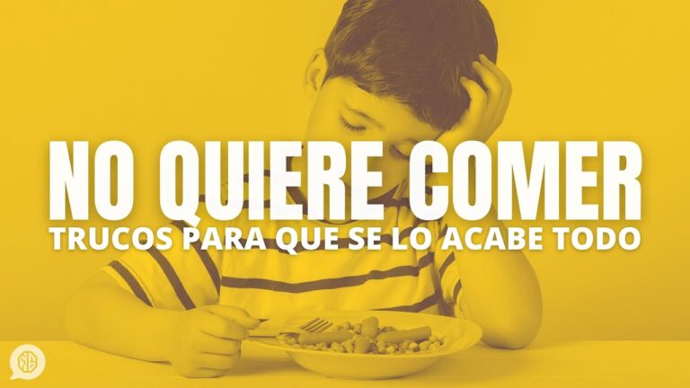 ¿Niños que no quieren comer? Descubre qué hacer en estos casos