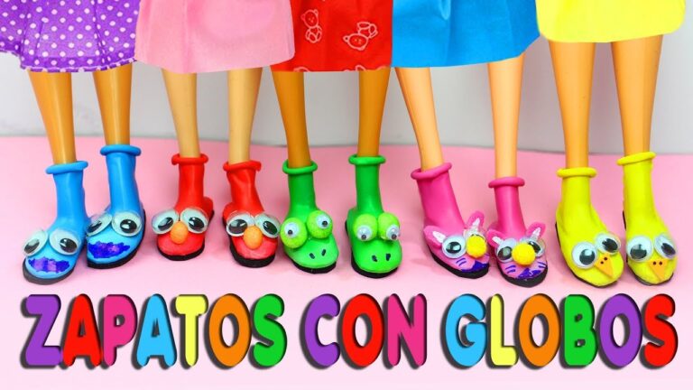 Aprende cómo hacer zapatos para Barbie ¡con globos!