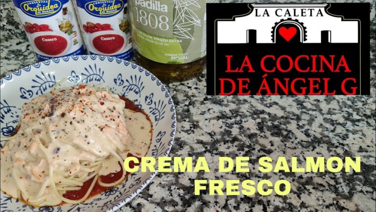 Aprende a preparar deliciosa crema de salmón fresco en casa.