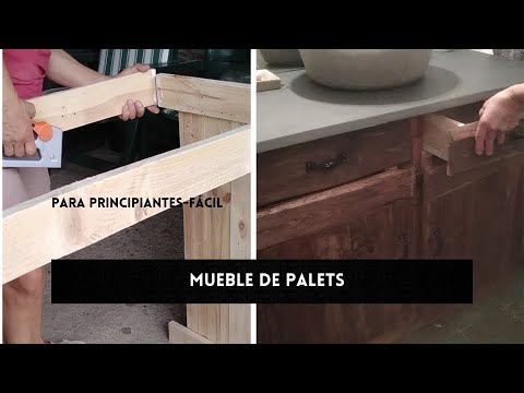 Crea tu propio mueble de lavabo con palets de forma f&aacute;cil