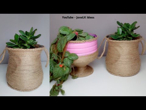 Crea originales maceteros con garrafas de agua en simples pasos