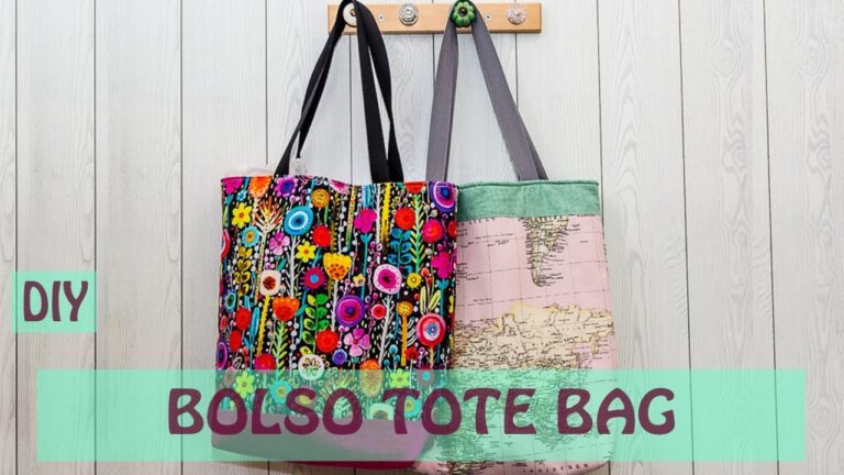 Crea un bolso rectangular de tela en pocos pasos