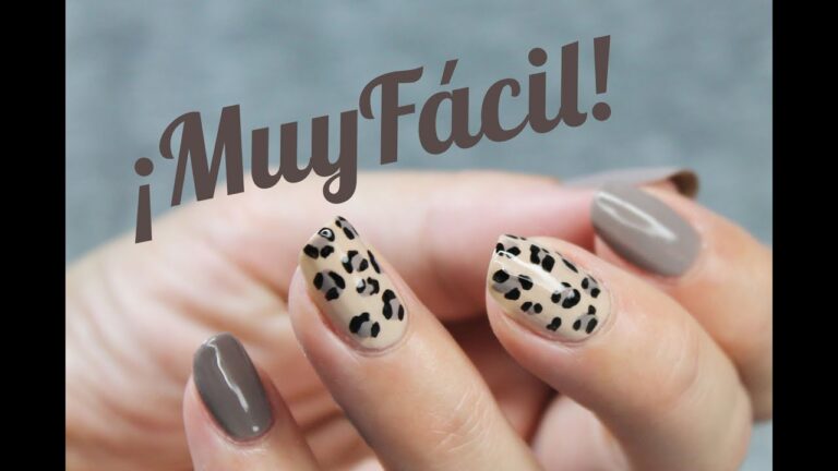Aprende a crear sensacionales uñas con animal print en casa