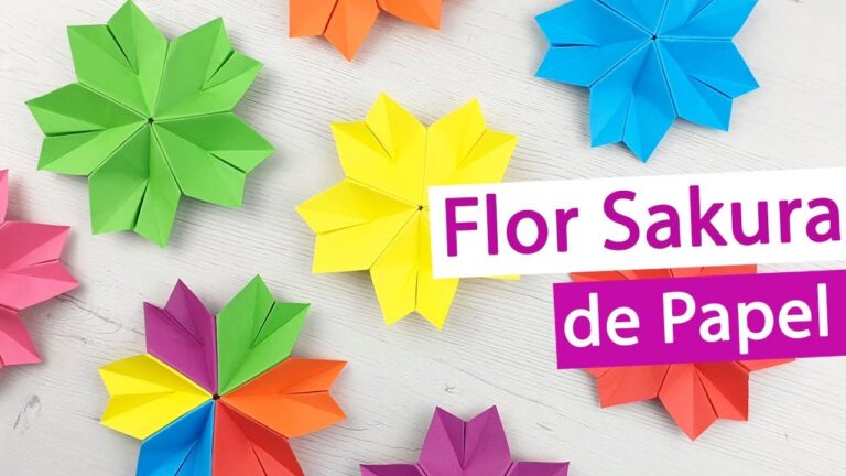 Aprende a hacer una hermosa flor de papel sin pegamento en solo minutos