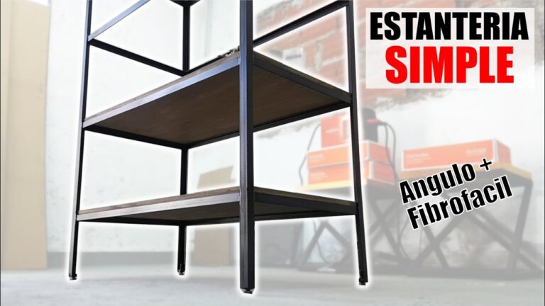 Aprende a crear una estantería de metal en casa