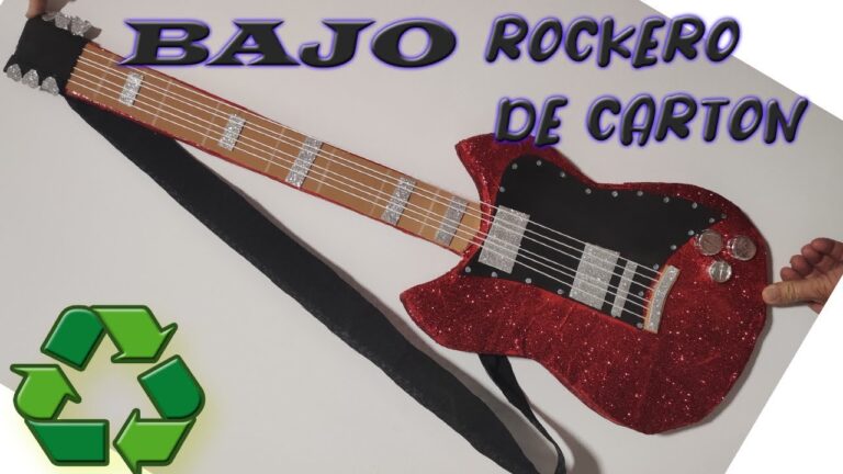Crea una guitarra rockera única con cartón: paso a paso