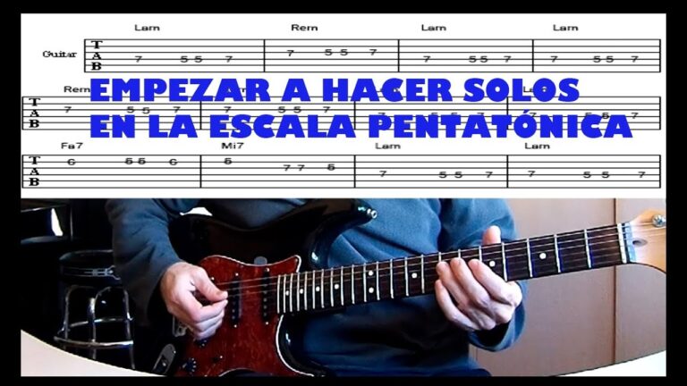 Domina tu guitarra: Aprende a hacer solos con la escala pentatónica de forma efectiva