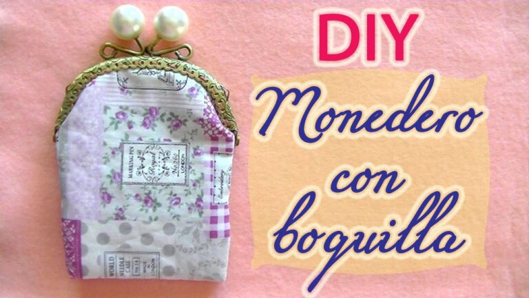 Aprende a crear monederos de tela con boquilla en solo minutos