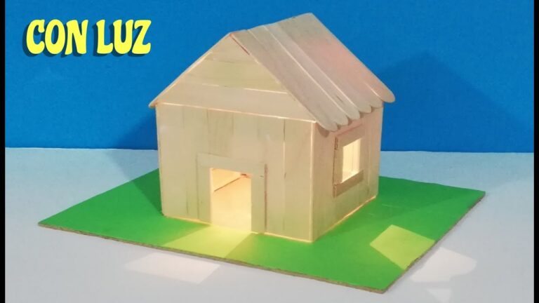 Aprende a construir una casa de palos de paleta en 7 pasos
