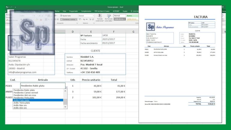 Descubre c&oacute;mo hacer facturas autom&aacute;ticas en Excel y ahorra tiempo y esfuerzo