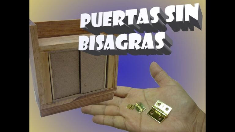 ¡Increíble! Cómo hacer una puerta sin bisagras en 5 pasos