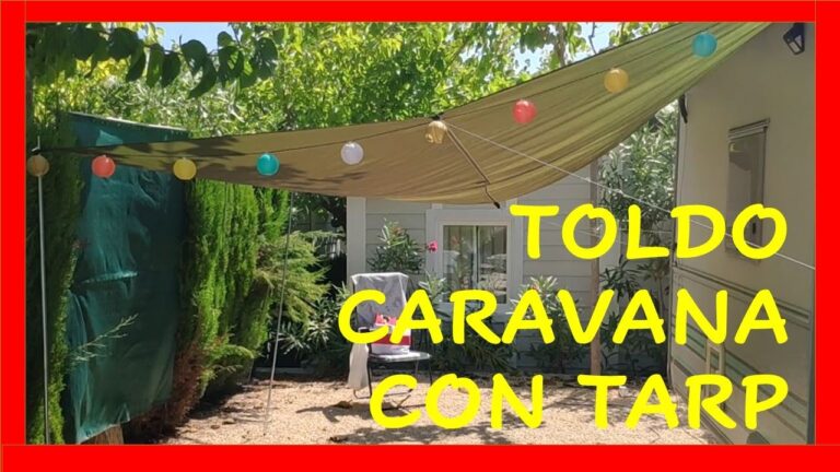 DIY: Crea f&aacute;cilmente un toldo para tu caravana en 5 pasos
