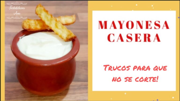 Mayonesa sin limón ni vinagre: la receta casera que estabas buscando