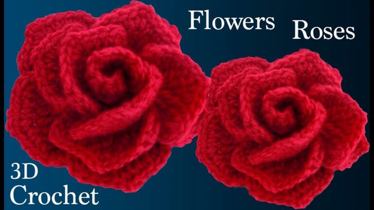 Descubre la sencilla técnica para crear rosas de crochet