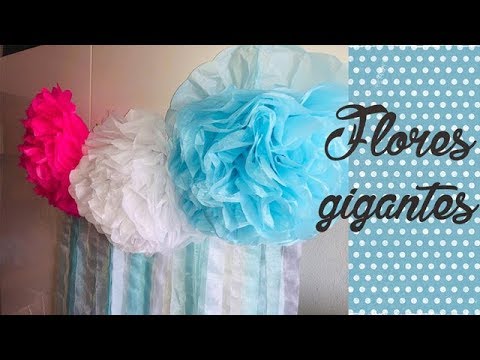 Aprende a crear espectaculares flores con papel de seda: &iexcl;grandes y hermosas!