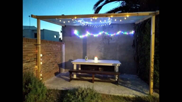 Construye tu propia pérgola económica: Guía paso a paso