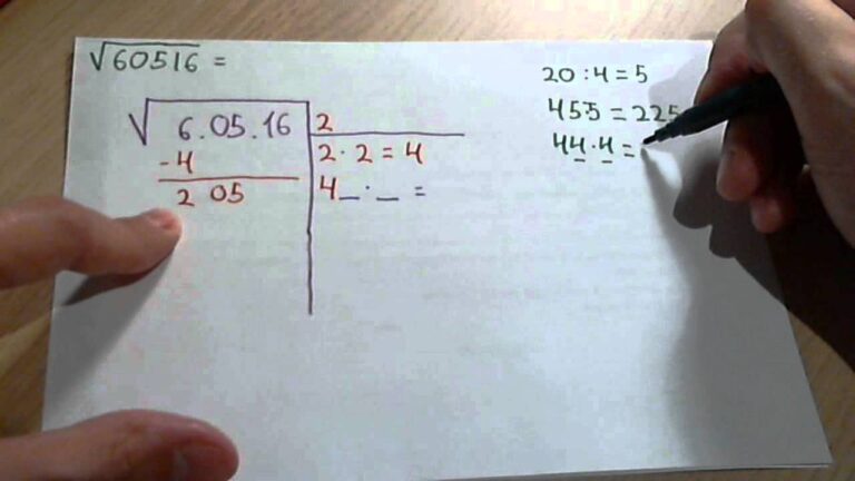 Aprende fácilmente a realizar la raíz cuadrada a mano en solo 5 pasos
