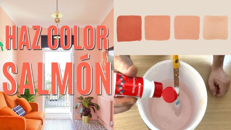 Aprende a crear el tono perfecto de salm&oacute;n en tus paredes con pintura