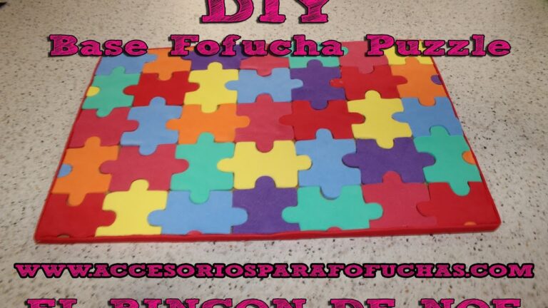 Arma un puzzle original con goma eva en 5 sencillos pasos