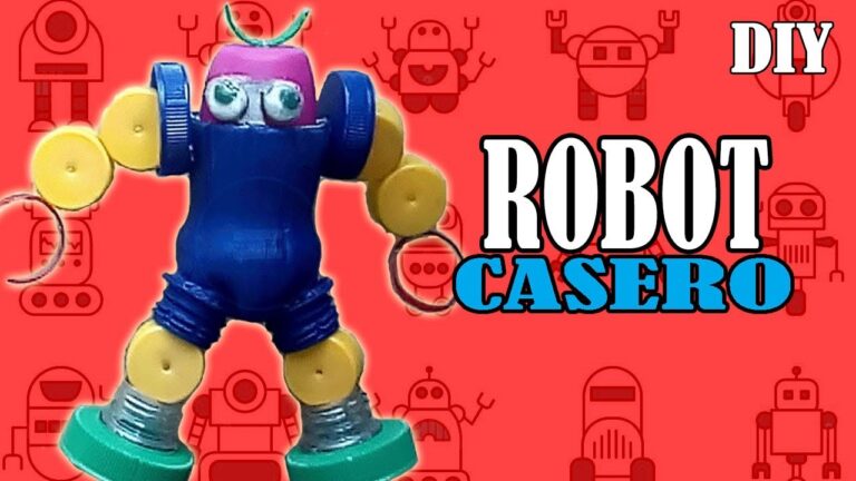 Crea tu propio robot con botellas de plástico en simples pasos