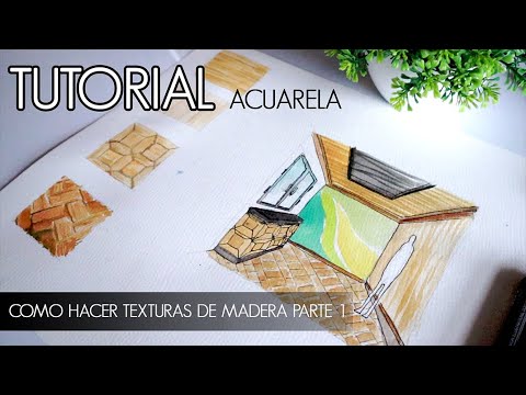 Crea efecto madera con acuarela: aprende a hacer texturas únicas
