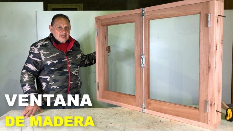 Aprende a construir tu propia ventana de madera con dos hojas