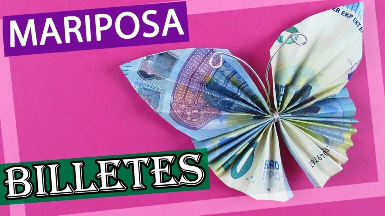 Crea preciosas mariposas de dinero con simples pasos