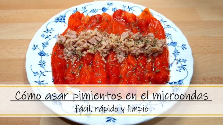Deliciosa y rápida receta: pimientos asados en el microondas