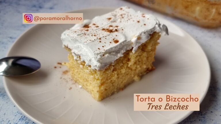Aprende a preparar un delicioso bizcocho tres leches en casa