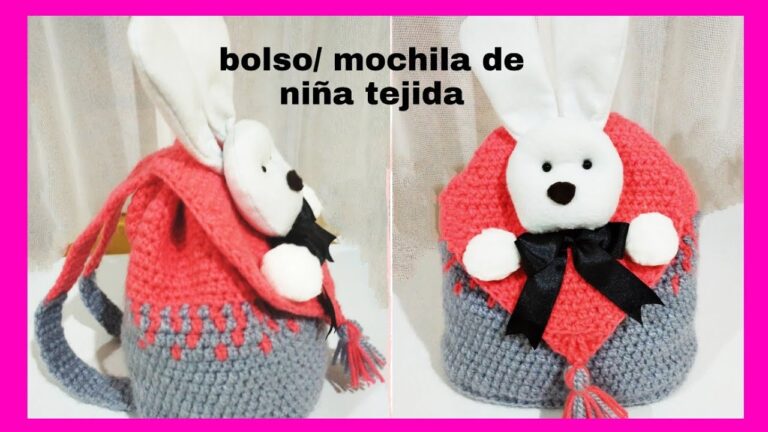 Descubre c&oacute;mo hacer adorables mochilas a crochet para ni&ntilde;as