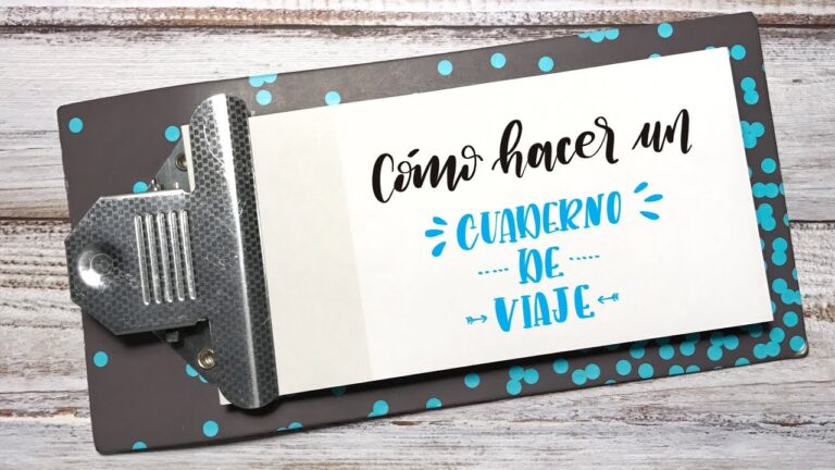 Aprende a crear un cuaderno de viaje: paso a paso