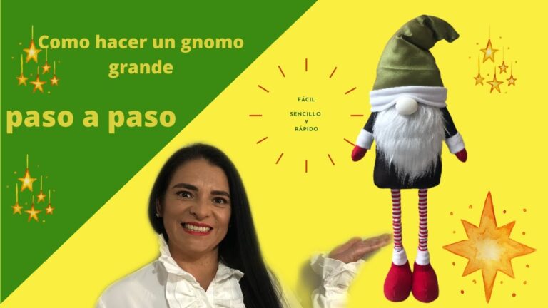 Aprende a crear gnomos de Navidad gigantes: ¡Dale un toque mágico a tu decoración!