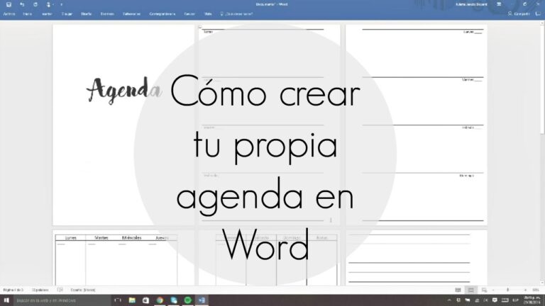 Aprende a crear una agenda digital en Word en solo 5 pasos